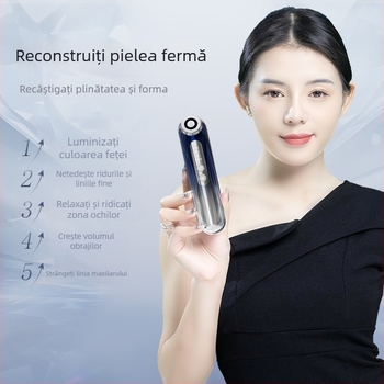 Dispozitiv RF facial pentru lifting și fermitate, microcurent și rejuvenare cu fotoni, funcție de ioni negativi, IPX7 impermeabil, baterie încorporată 2000–4000 mAh
