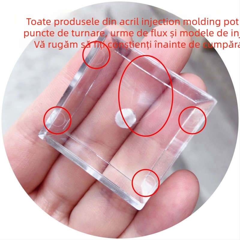 Suport de afișare bijuterii în formă de T, acrilic, pentru cercei, un nivel, aspect premium