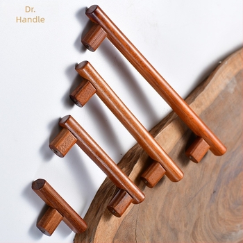 Mâner garderobă — minimalist din lemn masiv, formă bară, montaj pe suprafață, model YGM-C