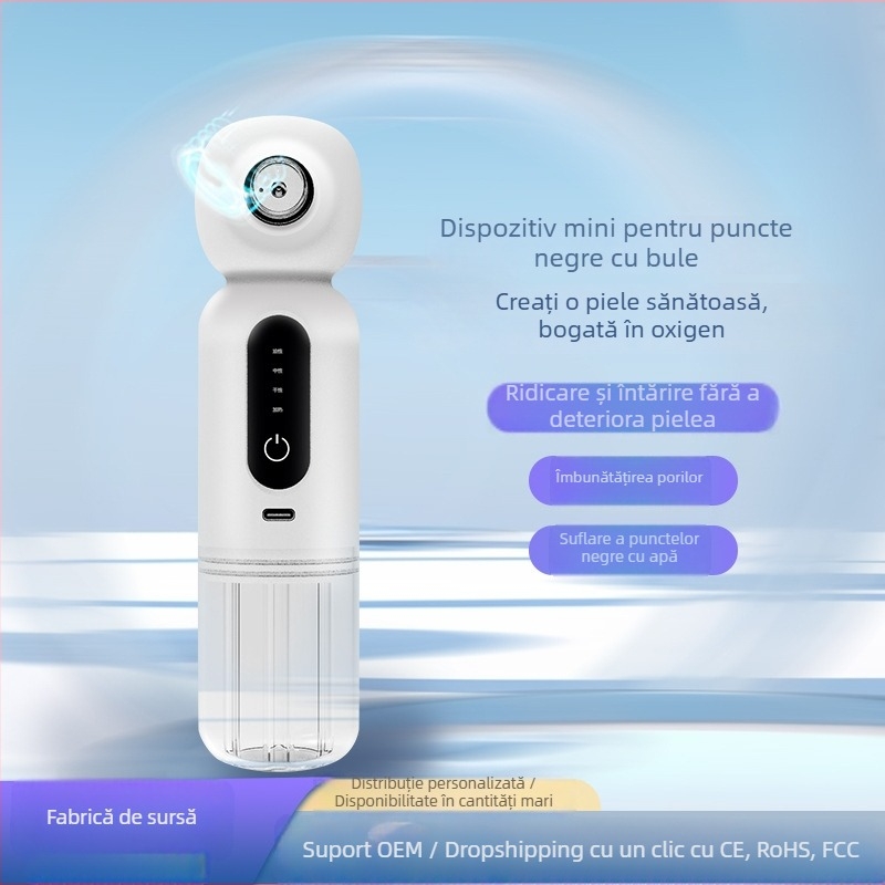 MR-01A Aparat ultrasonic pentru puncte negre cu compresie caldă și hidratare, 3 trepte, dispozitiv cosmetic pentru față portabil