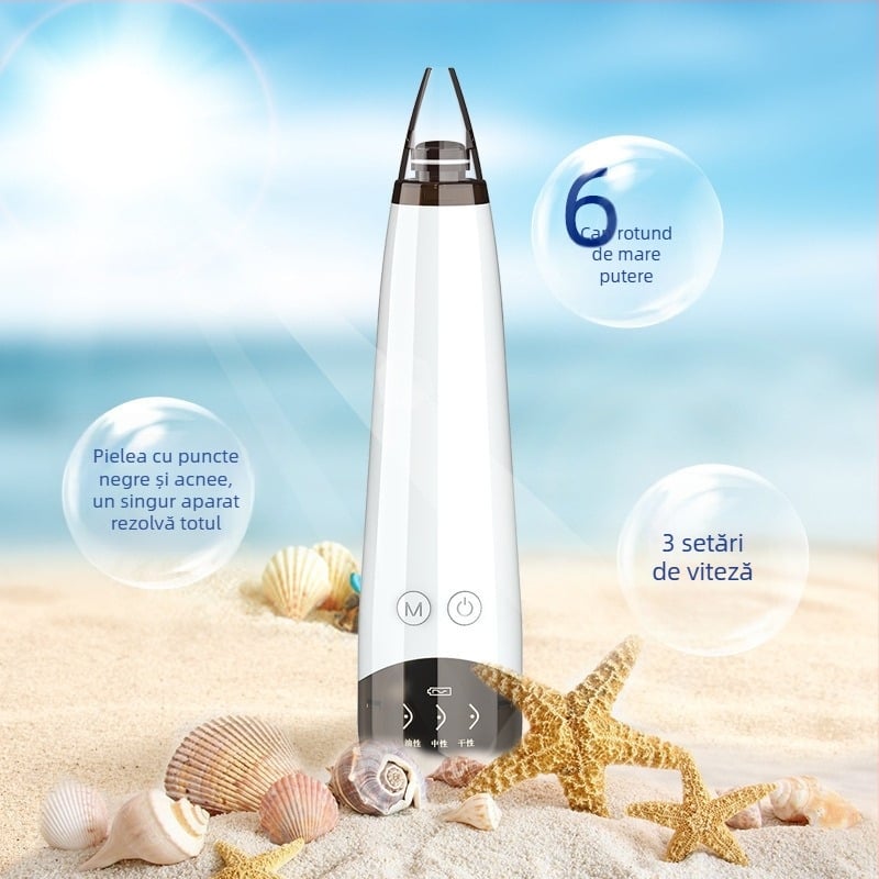 Îndepărtător electric de puncte negre și curățător de pori, portabil, model 503, brand Ya Indigo, mod de funcționare: rotație electrică, 3 trepte
