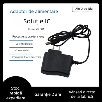Adaptor de alimentare cu multiple ieșiri: 5V1A; 9V0.6A pentru iluminare LED; 12V0.5A/0.7A pentru dispozitive de înfrumusețare, radio și cameră de supraveghere.