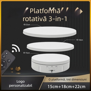 Suport de afișaj electric pentru bijuterii, trei niveluri, bază circulară din ABS, telecomandă, marca ZY