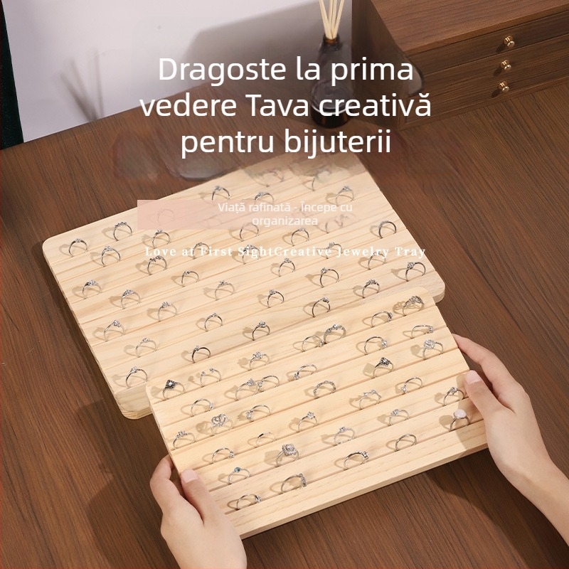 Benya suport pentru bijuterii din lemn, formă creativă și stil artistic