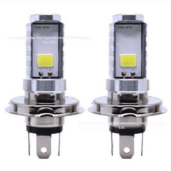 Lampa LED pentru motocicletă cu spoturi COB încorporate pe ambele părți, 12V, 900-1100 lm, 3.9 W, compatibilă cu H4/PX15D/BA20D