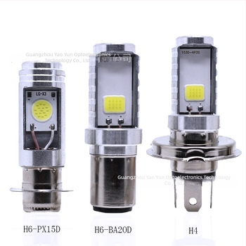 Lampa LED pentru motocicletă cu spoturi COB încorporate pe ambele părți, 12V, 900-1100 lm, 3.9 W, compatibilă cu H4/PX15D/BA20D