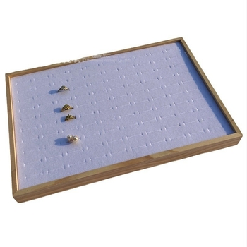 Tavă de expunere pentru bijuterii din lemn masiv, pentru 100 de inele, stil Nordic, vară 2023