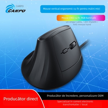Mouse vertical optic ergonomic - wireless USB/Bluetooth dual mode, 4000 DPI, 6 taste, model V902