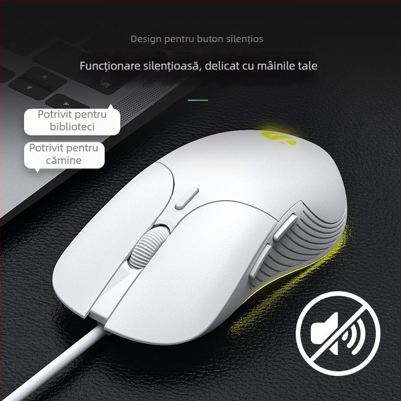 Mouse optic cu cablu USB, 2 butoane