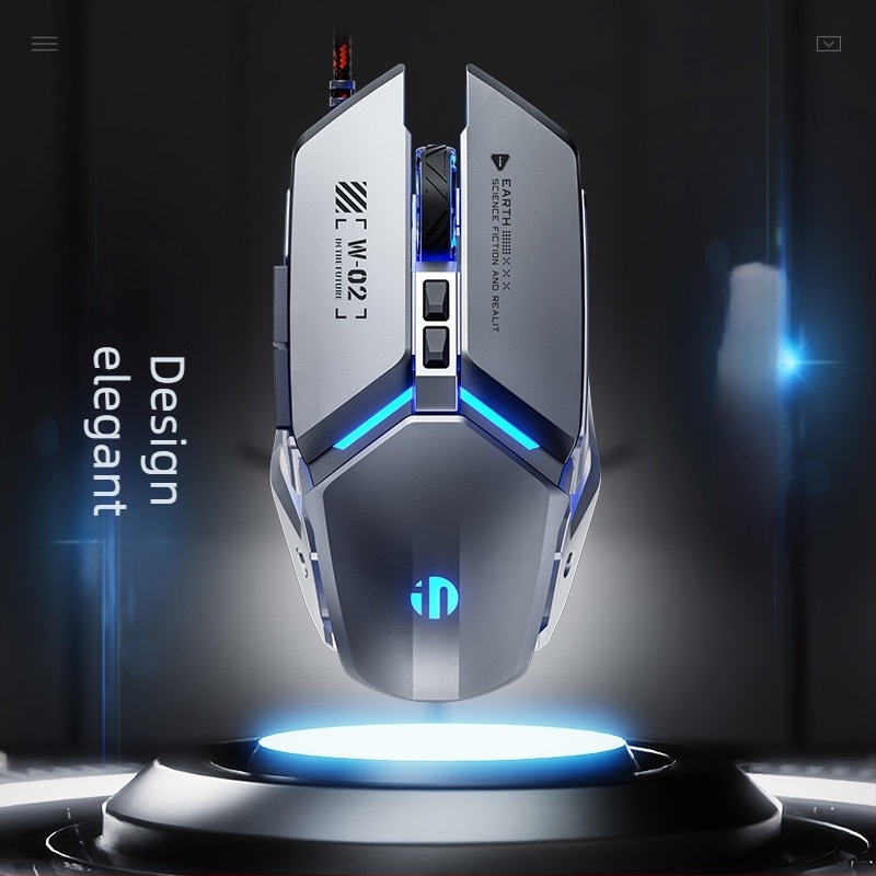 P-w2 mouse de gaming cu cablu, 7 taste, senzor fotoelectric USB
