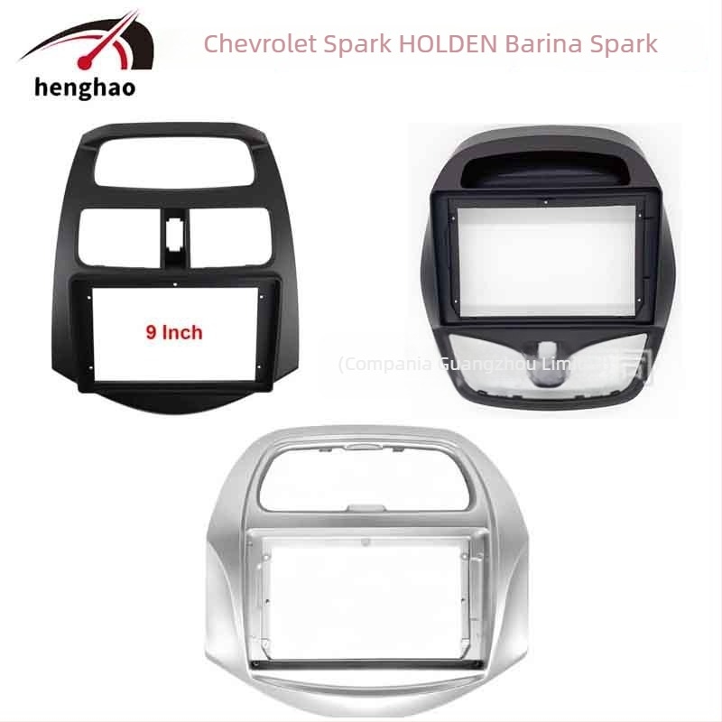 Ramă frontală pentru navigație auto și panou audio pentru Chevrolet Spark și Holden Spark – Henghao, plastic, 500 g, personalizabil
