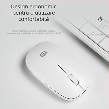 Mouse fără fir USB, 2,4GHz, 1000dpi optic, 3 butoane, design ergonomic