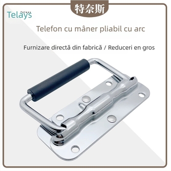 Mâner cu arc pentru ușile de dulap (oțel inoxidabil 304, finisaj cromat, model: mâner cu arc, marcă: Trimis)