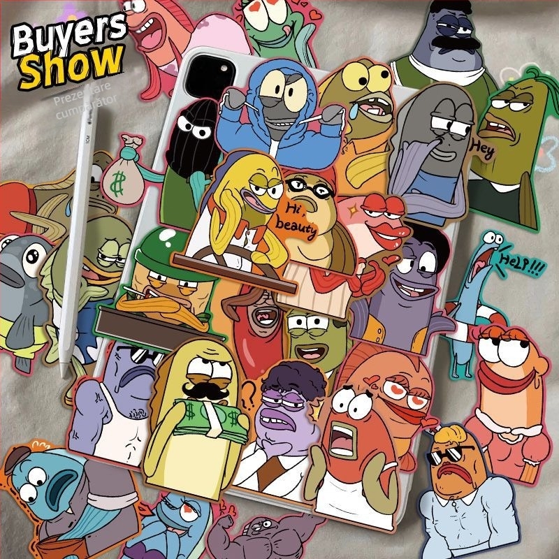 Set de stickere cartoon pentru telefoane și carnețele, material hârtie, imprimare, fără logo