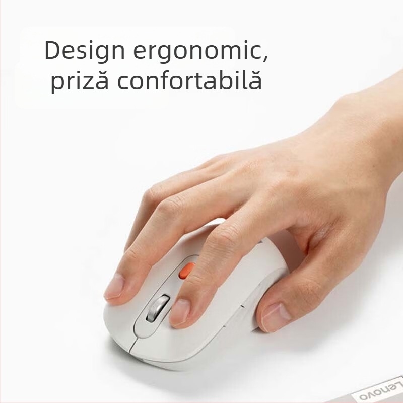 Lenovo mouse fără fir Bluetooth dual-mode Howard, 3 butoane, senzor optic