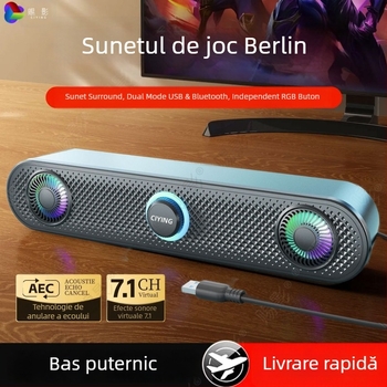 Boxe pentru calculator Shadow USB/Bluetooth 5.3, 2.0 stereo, 6W, 40 Hz–20 kHz