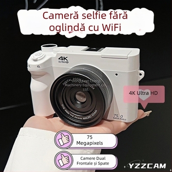 Cameră digitală cu peste 20 MP, stabilizare electronică a imaginii, obiectiv fix, baterie Li-ion, ecran HD