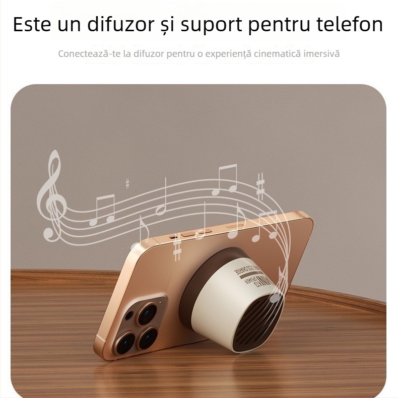 Boxă Bluetooth portabilă, 15W ieșire, Bluetooth 5.3, baterie încorporată, 60Hz-15kHz interval de frecvență, SNR ≥70dB
