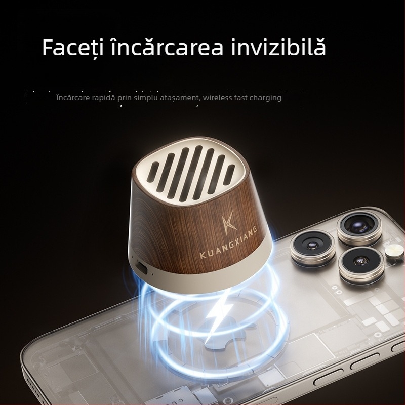 Boxă Bluetooth portabilă, 15W ieșire, Bluetooth 5.3, baterie încorporată, 60Hz-15kHz interval de frecvență, SNR ≥70dB