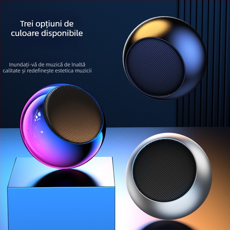 Boxă Bluetooth portabilă cu bas puternic, 5W, Bluetooth 5.3, 100 Hz–20 kHz, baterie încorporată 2000–4000 mAh, Sunet Hi‑Fi