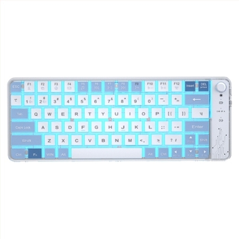 Tastatură Bluetooth cu keypad numeric, 79 taste, Bluetooth + 2.4G, ABS plastic