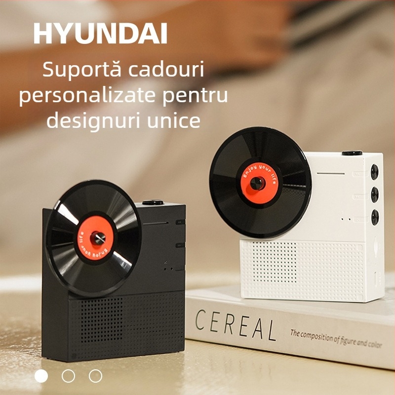 Boxă Bluetooth pentru birou, design retro rotativ, 5W, Bluetooth 5.3, 20Hz-20kHz, SNR ≥75 dB, baterie încorporată 1000–1200mAh