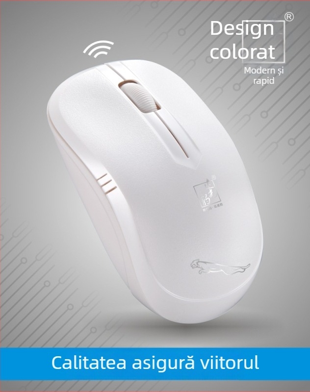 Mouse optic fără fir, 1600 DPI, ergonomic, USB 2.4G, model 101B