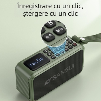 Boxă Bluetooth portabil Landscape F62 – baterie încorporată 1000–1200 mAh; Bluetooth 5.1; putere 5W; bandă de frecvență 100 Hz–20 kHz