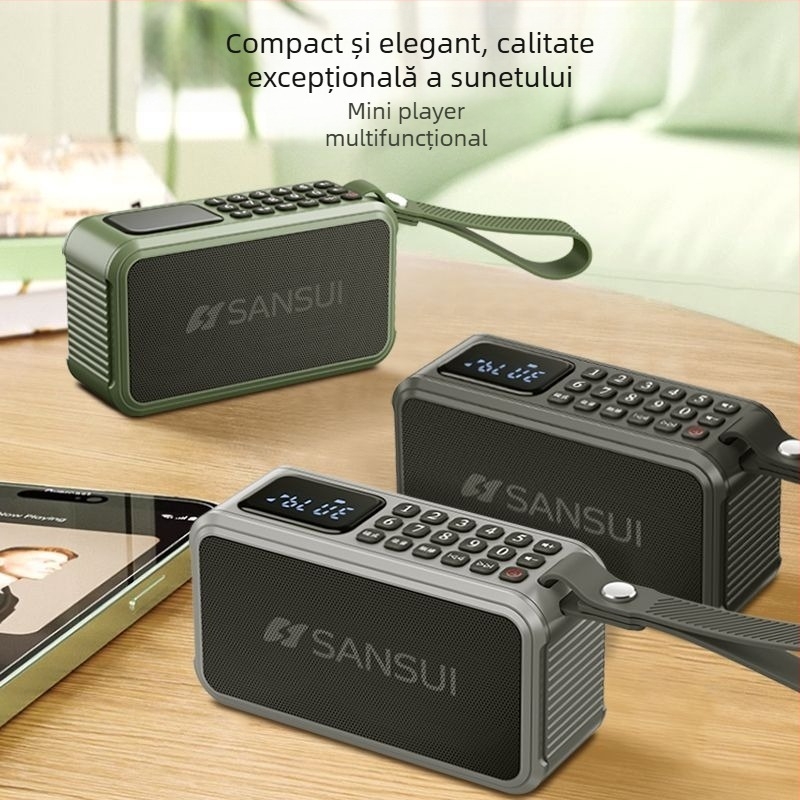 Boxă Bluetooth portabil Landscape F62 – baterie încorporată 1000–1200 mAh; Bluetooth 5.1; putere 5W; bandă de frecvență 100 Hz–20 kHz