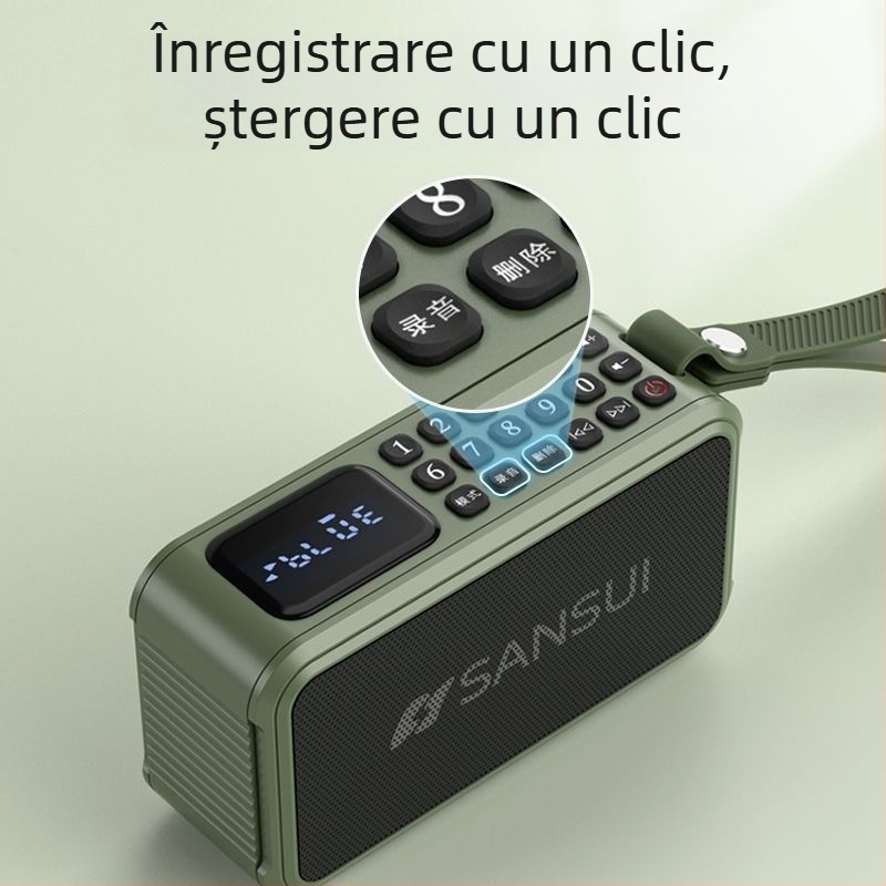 Boxă Bluetooth portabil Landscape F62 – baterie încorporată 1000–1200 mAh; Bluetooth 5.1; putere 5W; bandă de frecvență 100 Hz–20 kHz