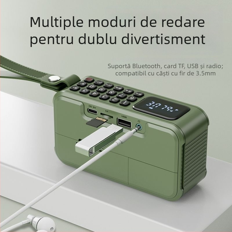 Boxă Bluetooth portabil Landscape F62 – baterie încorporată 1000–1200 mAh; Bluetooth 5.1; putere 5W; bandă de frecvență 100 Hz–20 kHz