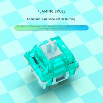 Switch pentru tastatură – liniar, hot-plug, 5 pini, personalizabil, carcasă din plastic