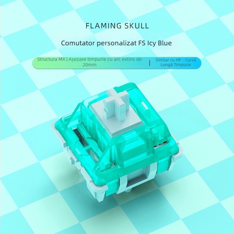 Switch pentru tastatură – liniar, hot-plug, 5 pini, personalizabil, carcasă din plastic