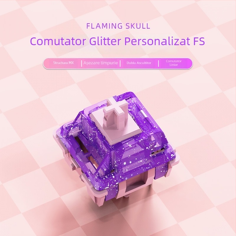 Switch pentru tastatură – liniar, hot-plug, 5 pini, personalizabil, carcasă din plastic