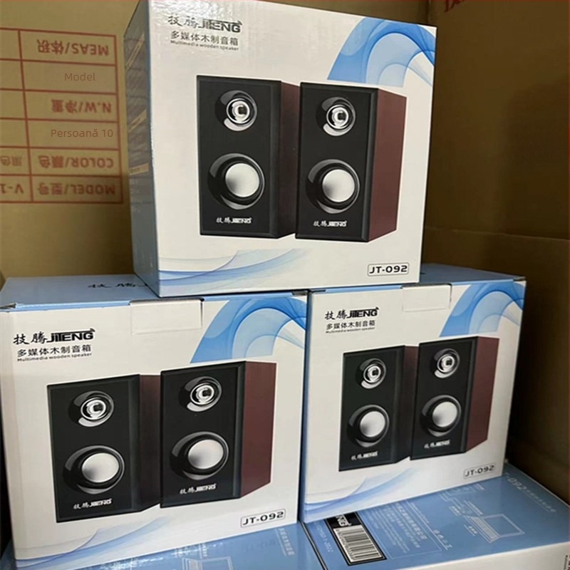 Boxă mini din lemn pentru laptop, cu subwoofer, model 2801, brand Technical tuo