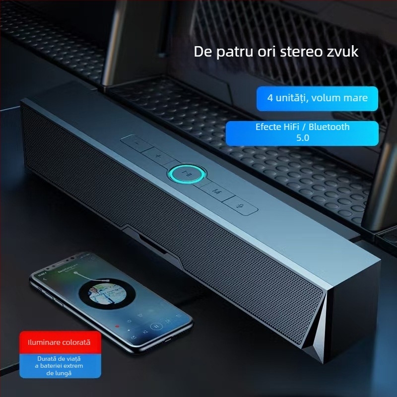 Kelson difuzor Bluetooth pentru PC, 2 difuzoare, 10W, BT 5.3, 120 Hz–18 kHz, SNR ≥85 dB