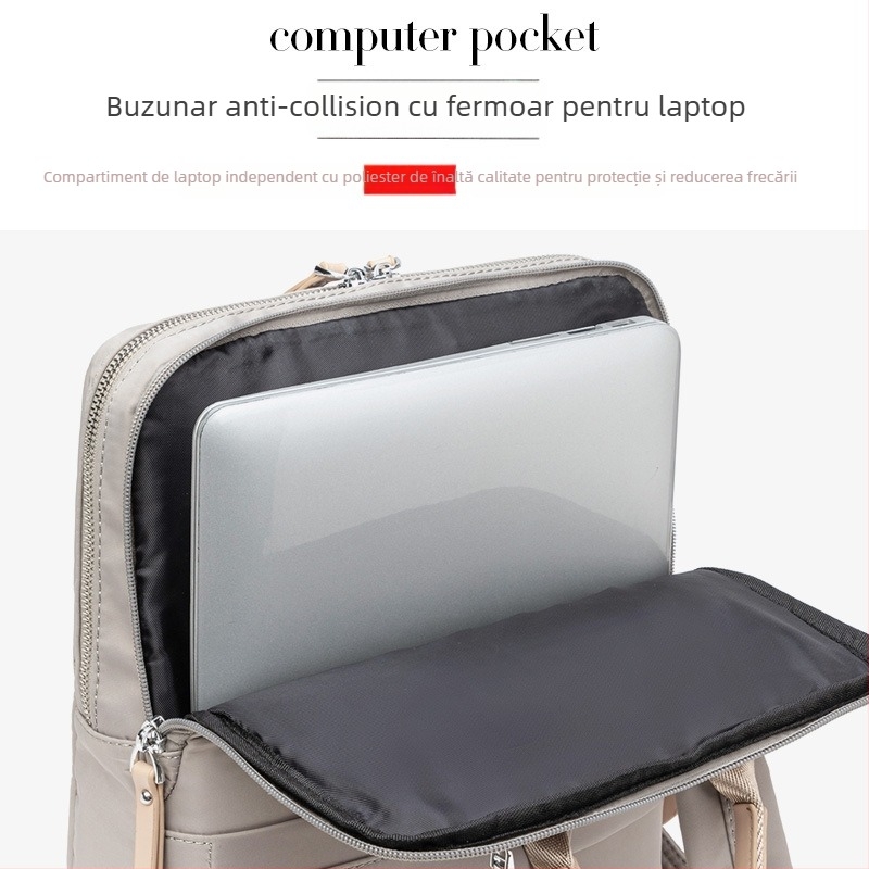 Rucsac pentru laptop, material Oxford, capacitate 20-35L, compartiment pentru laptop, antifurt, husă de ploaie