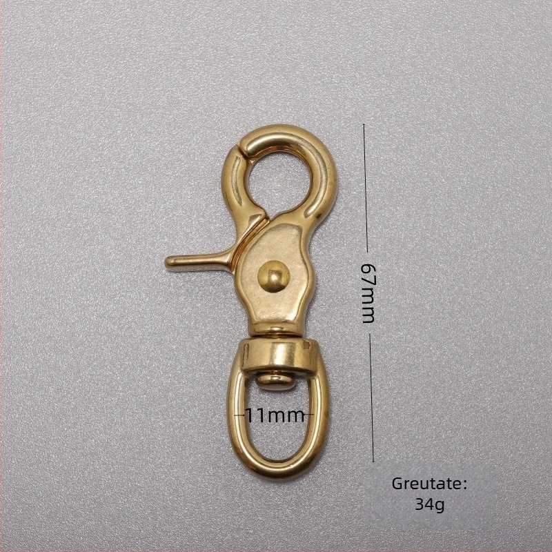 Cupru Cataramă cu bază rotundă 5013b pentru genți, bagaje și ham de câine - Jim Hardware, Primăvara 2025