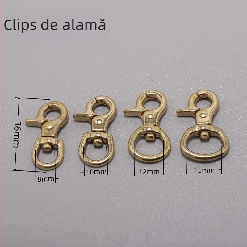 Cupru Cataramă cu bază rotundă 5013b pentru genți, bagaje și ham de câine - Jim Hardware, Primăvara 2025