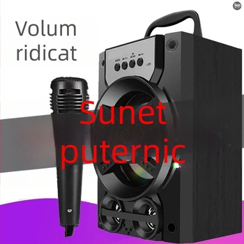 Boxă Bluetooth wireless – Outdoor portabil cu slot SD și radio, carcasă ABS, IPX7 rezistentă la apă, 100 Hz–20 kHz
