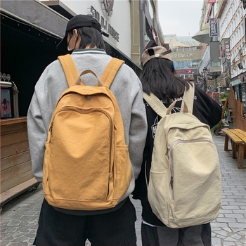 Rucsac din pânză, unisex, 20–35 L, laptop de 16 inch, bretele cu pernă de aer, căptușeală din poliester