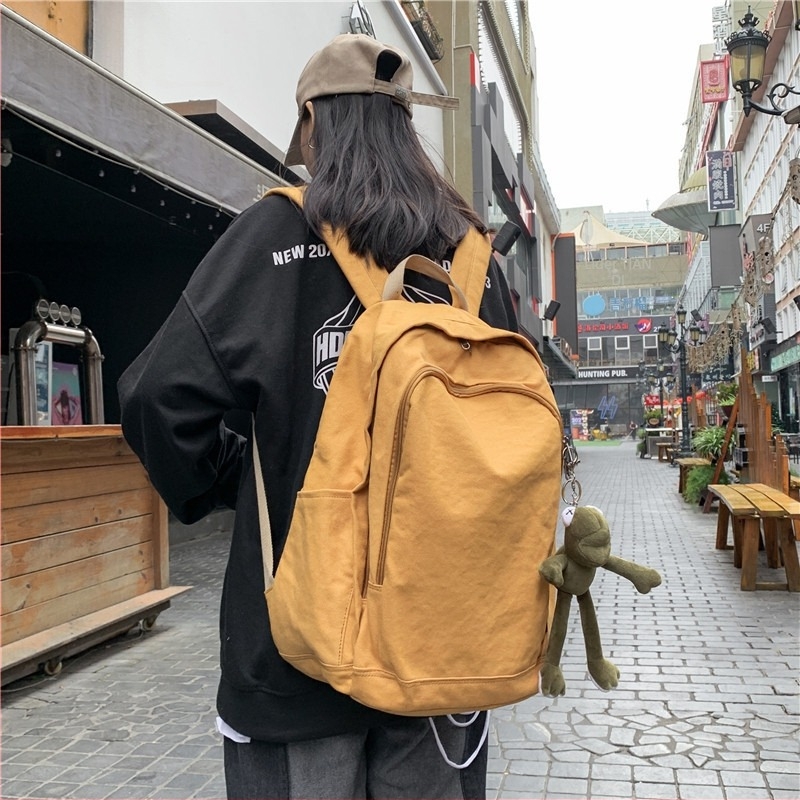 Rucsac din pânză, unisex, 20–35 L, laptop de 16 inch, bretele cu pernă de aer, căptușeală din poliester