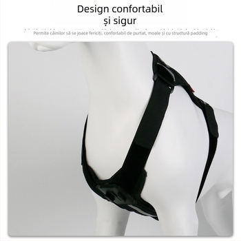 Montură pentru ham de câine pentru camere GoPro/DJI — Slim Bracket, plastic, brand Chuxi; compatibil cu camerele de acțiune