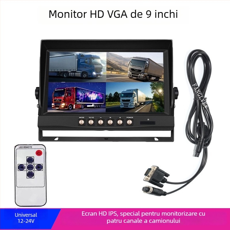 FANGLVE Afișaj LCD auto FL-VGA, TFT, intrare VGA