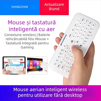 Set wireless tastatură și mouse cu Air Mouse și control gyro, F2S, USB tastatură, USB mouse, design integrat