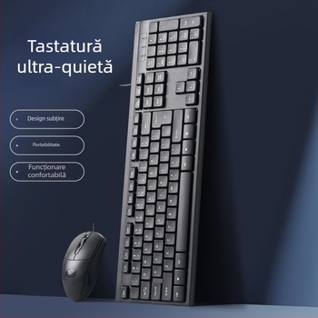 Set USB tastatură și mouse cablat pentru PC și laptop