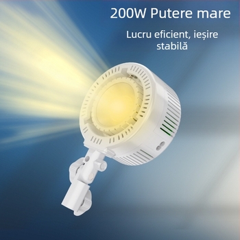 R200 Lumină de umplere pentru fotografie, 150W+, 2500-9900K, 110-240V, iluminare de studio pentru live streaming