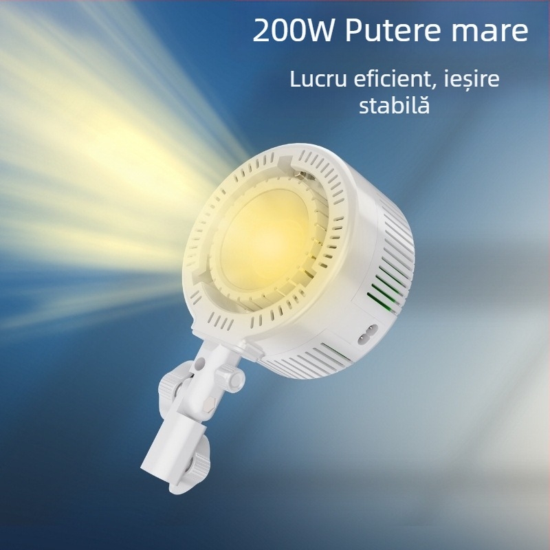 R200 Lumină de umplere pentru fotografie, 150W+, 2500-9900K, 110-240V, iluminare de studio pentru live streaming