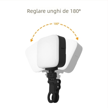 Lumină de umplere mini cu baterie încorporată — Iluminare RGB, Temperatură a culorii 2500K-9900K, Model M-88, Lumină de buzunar portabilă pentru fotografie