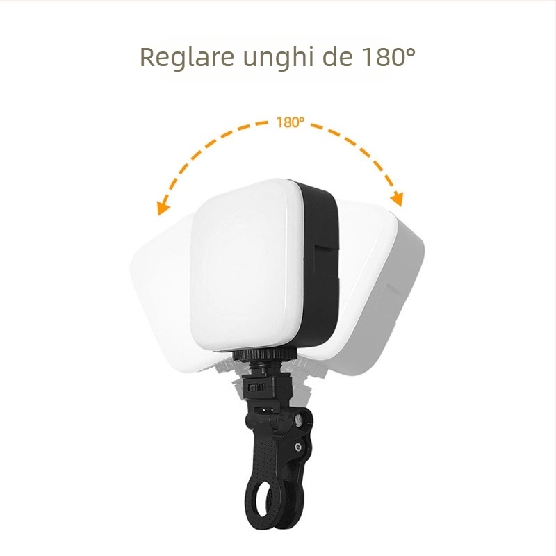 Lumină de umplere mini cu baterie încorporată — Iluminare RGB, Temperatură a culorii 2500K-9900K, Model M-88, Lumină de buzunar portabilă pentru fotografie